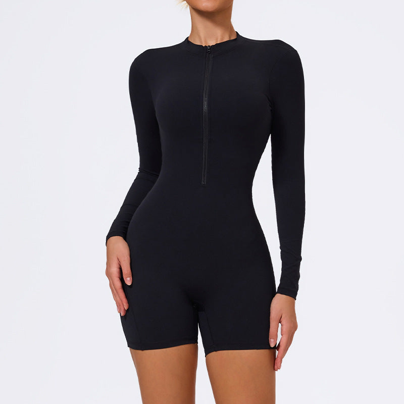 Backless Zipper Yoga Jumpsuit – Peach Lift Design