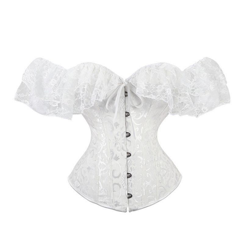 Lace Strap Bridal Corset Waist Cincher – Vintage Palace Shapewear